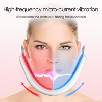 Réducteur de double menton, masseur vibrant électrique pour le visage en V, lifting des joues, raffermissement de la peau anti-âge, 3 modes