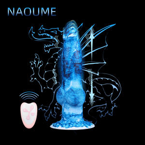 Sıcak satış uzaktan kumanda silikon yapay penis vibratör ejderha adam için büyük yapay penis streç yukarı ve aşağı fantezi canavar seks oyuncakları kadınlar için - Product Image 4