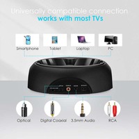 Casque audio numérique RF YH710 en gros avec station de charge intelligente pour TV/ordinateur/ordinateur portable/téléphone, sans fil, pour le sport, avec réduction de bruit ENC