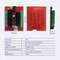 Module récepteur intelligent WiFi 12V sans boîtier, contrôleur de porte de garage mural, télécommande compatible avec Alexa Google