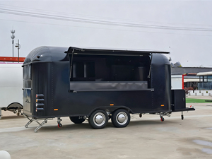 Camión de Comida Rápida, Mini Food Truck, Carrito de Hot Dogs, Café, Helados, Remolque de Comida con Cocina Completa de Aluminio para Snacks, Dulces y Papas Fritas - Product Image 6