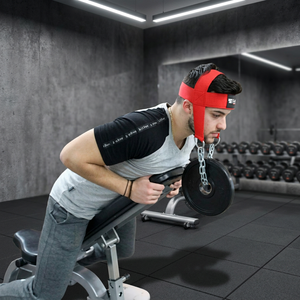 Sangles de cheville pour la musculation, l'entraînement de résistance et la récupération après blessure, avec longue chaîne en acier, néoprène, certifiées ISO 9001/CE - Product Image 3