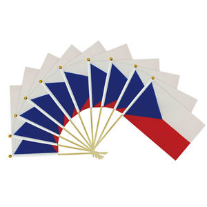 2024 Usine Offre Spéciale la République du Congo Poteau en bois Drapeau agité à la main pour les vacances générales - Product Image 2