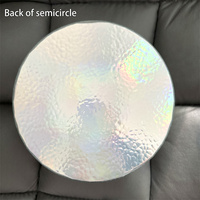 Boule disco murale à motifs miroir, décoration métallique pour la maison, boule miroir pour mariage, décoration murale semi-circulaire pour la maison