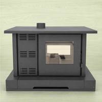 Estufa de Pellets Fangran 150ZD de 12kW con Pantalla Táctil WiFi, Independiente, Moderna, Ultrasilenciosa, con Control Remoto, Calefacción Interior