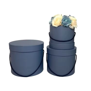 กล่องของขวัญราคาถูกในสต็อก<span class=keywords><strong>กอด</strong></span>ถังรอบถังแบบพกพารอบกล่องดอกไม้ชุดสาม - Product Image 3