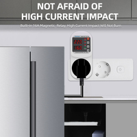 Protection de Surtension Réglable 16A CA 220V/110V, Prise UE, Stabilisateur Sûr Contre les Surtensions et Surintensités