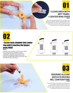 Kits de <span class=keywords><strong>réparation</strong></span> de fissures de vitres de voiture pour usage domestique DIY - Product Image 6