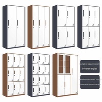 Armoire de rangement en acier KD à assembler, casier métallique pour employés avec serrure à clé pour bureau, école, dortoir, lieu de travail