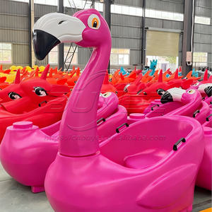Luge de neige en PE pour l'extérieur, flamant rose, une personne, écologique, durable, capacité de charge de 100 kg, pour enfants et adultes - Product Image 4