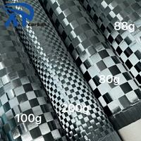 Vente directe d'usine plaine 12K 8*8mm tissu en Fiber de carbone de remorquage 200g pour drones et composants automobiles