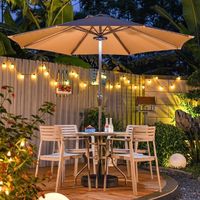 Café d'extérieur Loisirs en plein air Parapluie solaire Table et chaise d'extérieur avec combinaison parapluie Cour Jardin