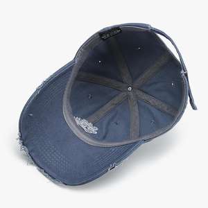 หมวกเบสบอลผ้าฝ้ายสุดหรู ขนาดเดียว ใส่ได้ทุกไซส์ สไตล์สปอร์ต กันลม ดีไซน์โดดเด่น หนานุ่ม เหมาะสำหรับฤดูใบไม้ผลิ หมวกเบสบอลทรงพอดีตัว - Product Image 5