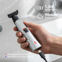 12-in-1 lichaamsverzorgingsset voor mannen & draadloze baardtrimmer - All-in-one elektrische scheerapparaat voor gezicht, lichaam, neus, bikinilijn - Type-C USB