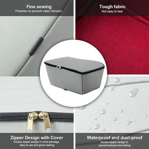 <span class=keywords><strong>Panier</strong></span> de rangement de vélo en fil métallique avec couvercle étanche à la pluie noir - Product Image 3