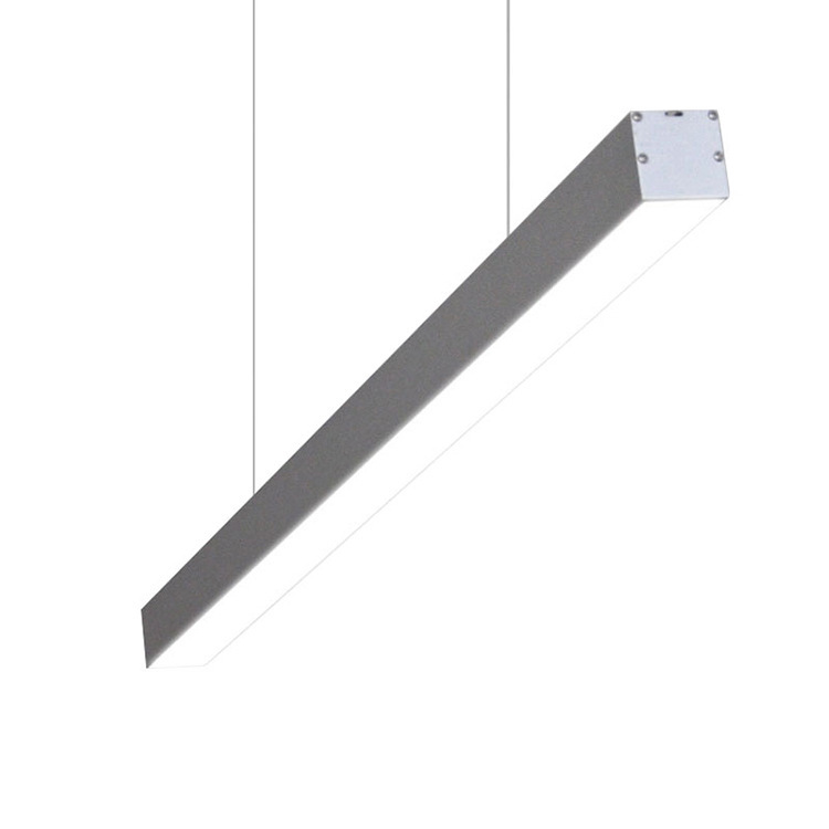New LED Linear Light Decorative Hanging Flicker-Free Aluminum Ceiling Light Supermarket Workshop Use 5-Year Warranty IP20 Rated