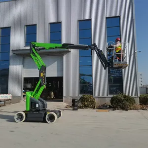 Man Lift Small Articulating Articulated Boom Lift Aerial Work Platform Electric/diesel Mobile Folding Arm Lift