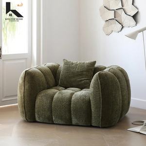 फोशान कारखाने थोक वैक्यूम पैकेजिंग बॉक्स पूर्ण स्पंज सोफा आधुनिक लिविंग रूम बोनलेस संपीड़ित एकल तह सोफा - Product Image 4