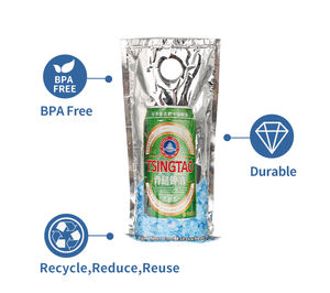 Sac isotherme élégant avec compartiment pour boissons et pique-nique, doté d'un tissu léger, réutilisable, portable et imperméable - Product Image 4