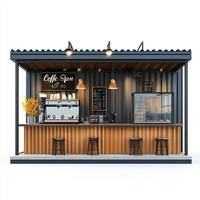 Vente extensible Boutique mobile 10 pieds 20 pieds Pop up Contemporaine Conteneur bar et Café Modulaire Dépanneur Maison