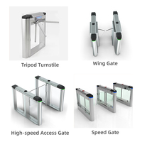 Torniquete de acceso rápido para peatones con barrera giratoria y características de seguridad en tiempo real