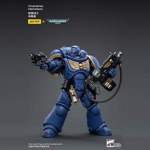 Figura de Acción Coleccionable JOYTOY <span class=keywords><strong>Warhammer</strong></span> 40K Ultramarines Intercessors, Escala 1/18, 4.96 Pulgadas, Modelo Articulado - Product Image 3