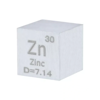 Cube élémentaire 24,5 mm et 1 pouce, spécimen métallique à densité pure, objet de collection, cadeau pour les amateurs, découpe moderne