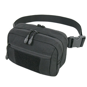 Riñonera Táctica Ligera y Portátil para Correr y Senderismo al Aire Libre, con Diseño de Camuflaje Negro y Sistema de Extracción Rápida - Product Image 1