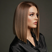 Perruque Bob Lace Front en Cheveux Humains D.S Hair 10-18 pouces, Lisse 13x4, Prise en Charge OEM/ODM, Emballage Personnalisé