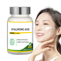 Ausreson OEM Complément Herbal Biologique à l'Acide Hyaluronique, Vitamine C et Collagène pour l'Éclaircissement de la Peau, 250mg 2000mg, Comprimés d'Acide Hyaluronique