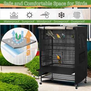 Funda universal para jaula de pájaros XL 38x23x51 en tela opaca y duradera para loros y otras mascotas - Product Image 5