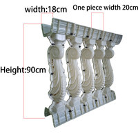 Moldes de Plástico ABS para Columnas Decorativas de Hipocampo, Resistentes y Duraderos, para Fundición Personalizada de Balaustradas de Hormigón para Exteriores Reazone