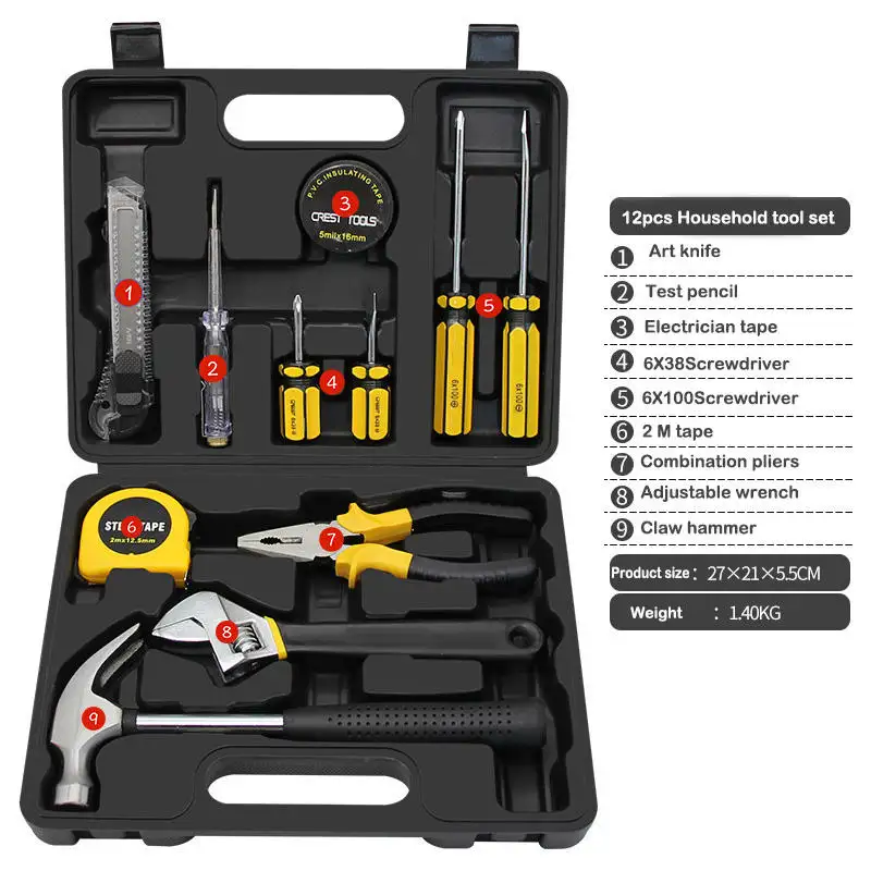 Duurzame Algemene Huishuisreparatie Mechanica Handgereedschapset Van Goede Kwaliteit Multifunctionele Gereedschapsset