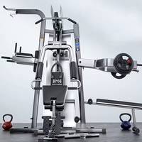 Machine de musculation commerciale à 3 stations, machine Smith, rack de croisement de câbles, entraîneur multifonction, système d'entraînement de force