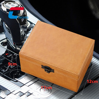 Boîte Faraday en cuir PU grande capacité, boîte de blocage RFID, bloqueur de signal de clé de voiture, boîte de rangement antivol pour téléphones, cartes, clés