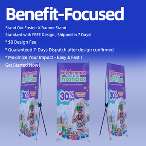 Đen x Đứng chỉ hiển thị khung 80*180cm Vật liệu sắt loại trừ tùy chỉnh in ấn x biểu ngữ đứng - Product Image 6