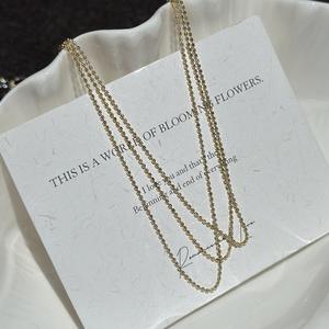 Collar de Plata de Ley S925, Diseño Floral Vintage con Cuentas, Diseño Simple y Moderno, Personalizado, con Patrón de Números en Contraste, Apilable - Product Image 4