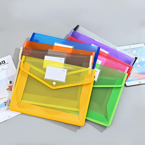 Transparente A4FCA5 Bolsa de archivo de oficina Estilo de sobre Reutilizable 3D Diseño <span class=keywords><strong>diagonal</strong></span> Material EVA Se puede etiquetar - Product Image 1