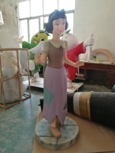 회전 생활 크기 유리 섬유 수지 발레 소녀 입상 춤 발레리나 장식 - Product Image 6