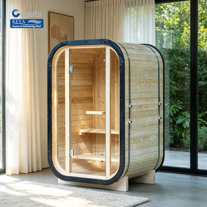 Nuovo Design Sauna Esterna in Legno di Cedro per Una Persona con Stufa Elettrica 3Kw - Product Image 1