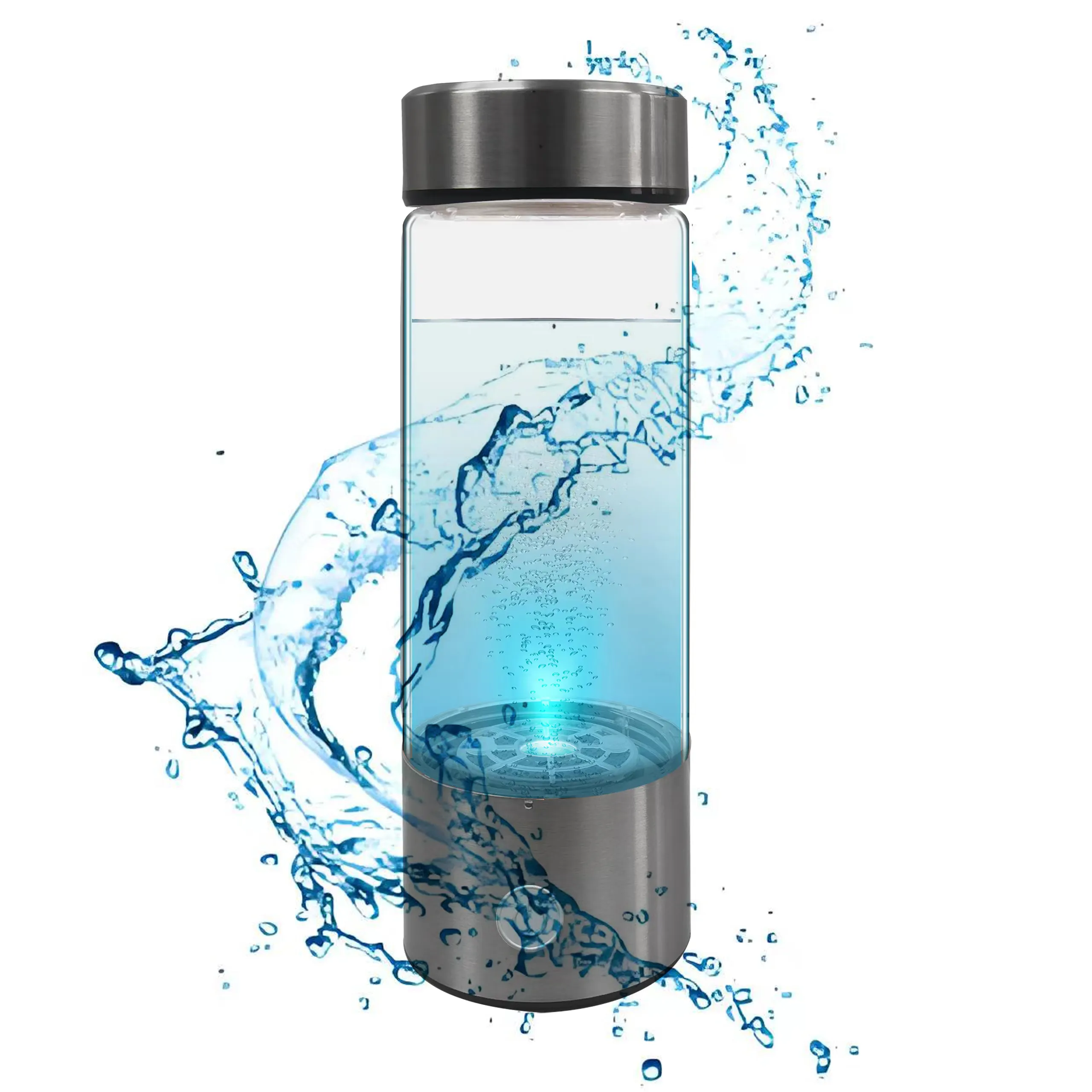 人気の2024420ml水素リッチウォーターボトル水家庭用イオナイザー水素発生器ホームオフィス旅行用イオナイザー420ml