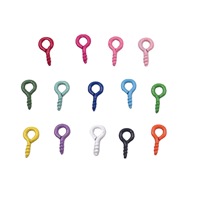 100 pcs/lot petits minuscules Mini épingles à œil crochets œillets vis fileté or fermoirs crochets résultats de bijoux pour faire du bricolage