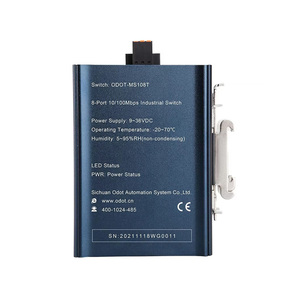 bibo 8 port unmanaged industrial Ethernet <b>switch</b> <b>plug</b>-and-play machine control ODOT-MS108T - Product Image 1