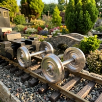 Offre Spéciale En Acier Inoxydable de Qualité G ÉCHELLE Modèle De Roue De Train
