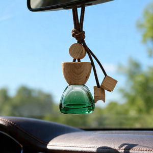 <b>Car</b> Aroma <b>Diffuser</b> <b>Bottle</b> With Wooden Cap And Glass Vessel For <b>Car</b> Interior Decoration Dual Use Home And Vehicle - Product Image 5