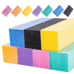 Kit d'outils de soin des ongles professionnels en éponge de polissage rectangulaire multicolore à 4 faces, grain 120 - Product Image 2