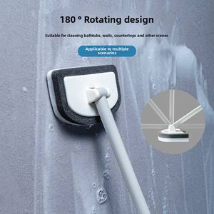 Wholesale Bathroom Cleaning Brush Tile Wall <b>Bathtub</b> PP Long <b>Handle</b> <b>Replacement</b> Head Household Dead Corner Artifact Wash - Product Image 1
