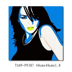 <span class=keywords><strong>Arte</strong></span> de Pared en Lienzo con Retrato Abstracto Estilo Pop Art de Lujo, Impresiones Vibrantes en Bloques de Color Digital para Decoración Moderna del Hogar - Product Image 2