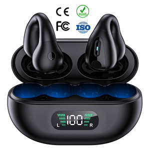 Écouteurs sportifs Q80 <span class=keywords><strong>à</strong></span> conduction aérienne avec certificat CE FCC personnalisé, affichage LED, Bluetooth sans fil, écouteurs intra-auriculaires Hifi - Product Image 1