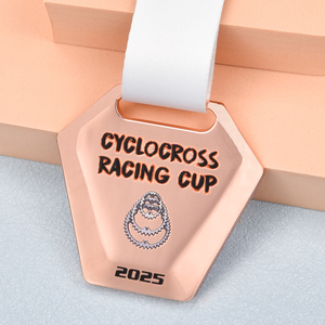 Médaille de sport personnalisée en alliage de zinc, impression de <span class=keywords><strong>logo</strong></span> sur moule existant, émail souple, médaille de cyclisme cyclocross - Product Image 4